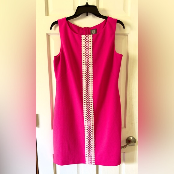 ✨ Vince Camuto Hot Pink Party Dress – Size 12 ✨ - Picture 1 of 3